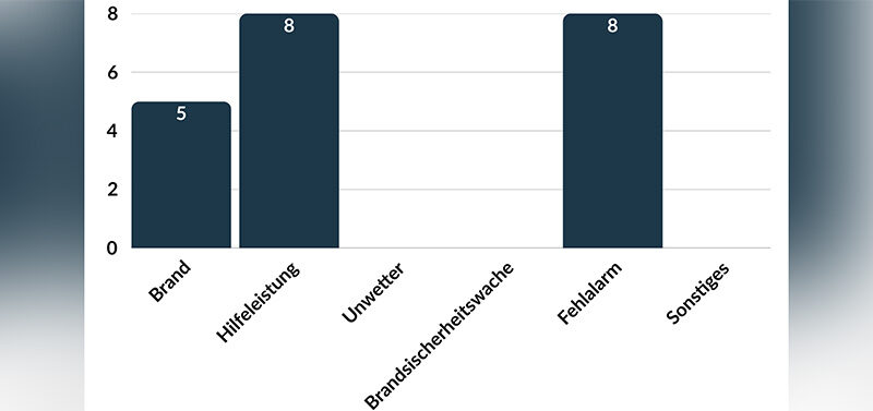 Diagramm der Einsatzzahlen Q2/25